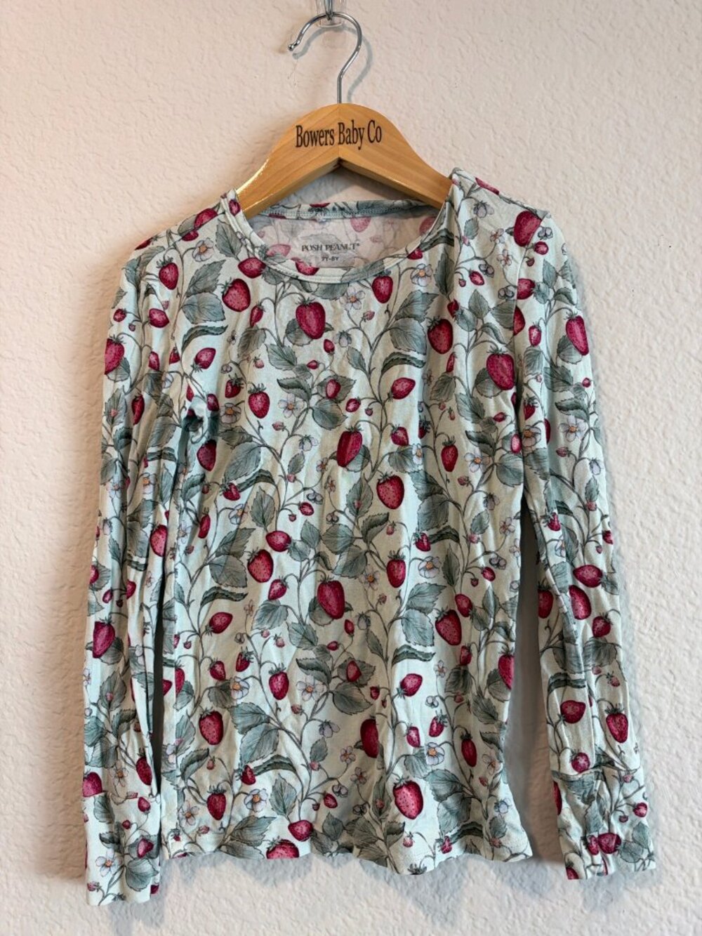 Posh Peanut Strawberry Pajama Top 7/8 - Top Only